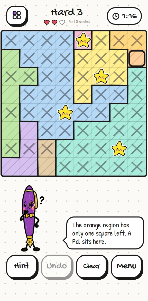 Pen Pals Seats screenshot